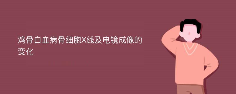 鸡骨白血病骨细胞X线及电镜成像的变化