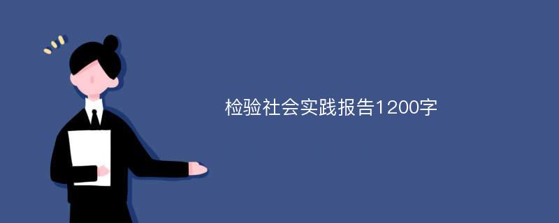 检验社会实践报告1200字